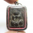 PHRA PIDTA GRADUK PHII BLACK AMULET 1942 CLOSE EYE BUDDHA THAI ANTIQUE PENDANT 1