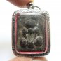 PHRA PIDTA GRADUK PHII BLACK AMULET 1942 CLOSE EYE BUDDHA THAI ANTIQUE PENDANT 1