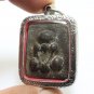 PHRA PIDTA GRADUK PHII BLACK AMULET 1942 CLOSE EYE BUDDHA THAI ANTIQUE PENDANT 1