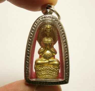 PHRA PIDTA COBRA NAGA NAK THAI PITTA BUDDHA MAGIC PITA AMULET CLOSE EYES PENDANT