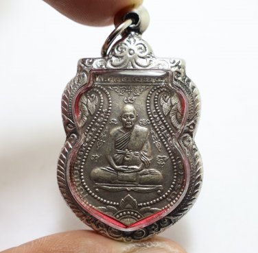 LP DOO PRACTICE DHARMA BLESSED 1981 THAI MAGIC AMULET LUCKY RICH SUCCESS PENDANT