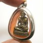 LP MOON MINI STATUE BLESSED IN 1999 THAI AMULET PENDANT LUCKY RICH WEALTH MONEY