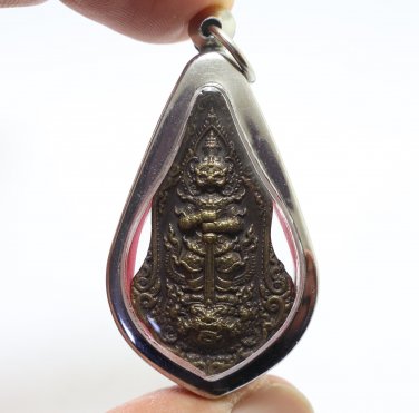 THAO WESSUWAN LP PAT WEALTH KING LUCKY RICH THAI MIRACLE YANT YAK AMULET PENDANT