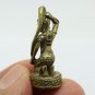 MOTHER EARTH THAI MINI BRASS AMULET MA MIRACLE MAKER STRONG PROTECTION TALISMAN