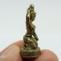 MOTHER EARTH THAI MINI BRASS AMULET MA MIRACLE MAKER STRONG PROTECTION TALISMAN