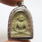 WHITE PHRA SOOMGOR POWERFUL ANTIQUE THAI BUDDHA AMULET MONEY RICH LUCKY SUCCESS