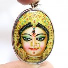 DURGA BIG PENDANT PARVATI KALI UMA DEVI 3 EYED AMBIKA GODDESS SHAKTI OM LOCKET