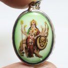 DURGA KALI KALIKA UMA DEVI GODDESS HINDU BLESSED OM FUJII KAZE PENDANT NECKLACE