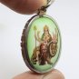 DURGA KALI KALIKA UMA DEVI GODDESS HINDU BLESSED OM FUJII KAZE PENDANT NECKLACE