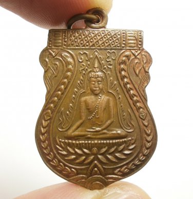 PHRA BUDDHA CHINNARAJ LP BOON BLESSED 1929 PENDANT LUCKY RICH THAI LOVE AMULET