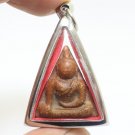 RED PHRA NANGPHAYA THAI ANTIQUE REAL BLESS BUDDHA LUCKY LOVE AMULET RICH PENDANT
