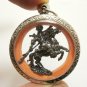 GUAN YU RIDE RED HARE HORSE MAGIC GUAN GONG AMULET PROTECTION LUCKY RICH PENDANT