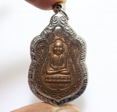 LP TUAD THAI STRONG PROTECTION BUDDHA AMULET LUCKY PENDANT THUAD BEAUTIFUL COIN