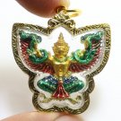 GARUDA PHAYA KRUT YUT NAK THAI AMULET MAGIC EAGLE NAGA STRONG PROTECTION PENDANT