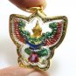 GARUDA PHAYA KRUT YUT NAK THAI AMULET MAGIC EAGLE NAGA STRONG PROTECTION PENDANT