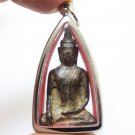 PHRA LAOS BUDDHA CHIANGROONG AMULET PENDANT BLESS 1940s LUCKY HAPPY HEALTHY LIFE