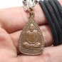 PHRA NAKPROK LP KRUENG BLESSED 1994 BUDDHA NAGA COIN THAI SISAKET AMULET PENDANT