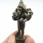 3 HEADS LORD GANESHA MINI AMULET GOD OF SUCCESS WISDOM GANESH HINDU METAL STATUE