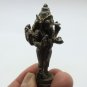 3 HEADS LORD GANESHA MINI AMULET GOD OF SUCCESS WISDOM GANESH HINDU METAL STATUE
