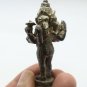 3 HEADS LORD GANESHA MINI AMULET GOD OF SUCCESS WISDOM GANESH HINDU METAL STATUE