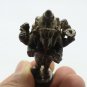 3 HEADS LORD GANESHA MINI AMULET GOD OF SUCCESS WISDOM GANESH HINDU METAL STATUE