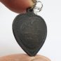 LP KASEM KHEMAKOH 2517 COIN BLESSED 1974 LUCKY SUCCESS THAI BUDDHA HEART AMULET