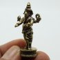 LORD GANESHA MINI AMULET GOD OF SUCCESS WISDOM GANESH TINY STATUE HINDU FIGURINE