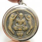 LP PERN SIT ON TIGER AMULET 1 BLESSED 1998 MUAY THAI YANT STRONG LIFE PROTECTION