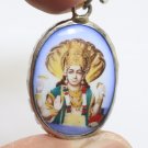 LORD VISHNU THE PRESERVER GOD DEITY HINDU MIRACLE AMULET FUJII KAZE OM PENDANT