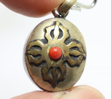 VAJRA SMALL PENDANT DORJE TIBETAN VAJRAYANA AMULET PROTECTION TIBET BUDDHA CHARM