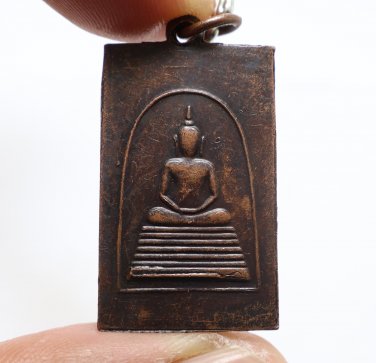 PHRA SOMDEJ LP TIAN 3rd BATCH COIN BLESSED 1963 MAGIC THAI AMULET LUCKY PENDANT