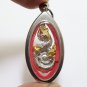 NAGA PHAYA NAK SNAKE ORANGE CRYSTAL PENDANT BLESS AMULET LUCKY CHARM LOCKET GIFT