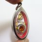 NAGA PHAYA NAK SNAKE ORANGE CRYSTAL PENDANT BLESS AMULET LUCKY CHARM LOCKET GIFT