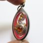 NAGA PHAYA NAK SNAKE ORANGE CRYSTAL PENDANT BLESS AMULET LUCKY CHARM LOCKET GIFT