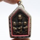 PHRA KHUNPAEN HOLD 3 LADIES THAI LOVE APPEAL AMULET MAGIC YANT TALISMAN PENDANT