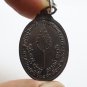 LP TOH OVAL COIN BLESSED IN 1975 THAI PRADOOCHIMPLEE AMULET PENDANT LUCKY CHARM