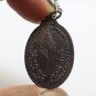 LP TOH OVAL COIN BLESSED IN 1975 THAI PRADOOCHIMPLEE AMULET PENDANT LUCKY CHARM