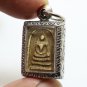 SMALL PHRA SOMDEJ RAKANG BLESS 1962 BACK AJAN TOH TEACH KING RAMA5 THAI AMULET 4