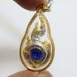 NAGA PHAYA NAK SNAKE BLUE CRYSTAL PENDANT BLESSED AMULET LUCKY CHARM LOCKET GIFT