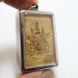 PHRA SOMDEJ WAT RAKANG LP NAK BLESS 1952 BACK SIAM COAT OF ARMS SIGN THAI AMULET
