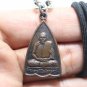 LP MOOK COIN 1st BATCH BLESSED 1996 CHUMPHON AMULET PENDANT REAL THAI LUCKY YANT