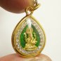 LORD GANESHA GREEN PENDANT SUCCESS GOD GANAPATI MIRACLE GANESH LUCKY OM NECKLACE