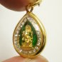 LORD GANESHA GREEN PENDANT SUCCESS GOD GANAPATI MIRACLE GANESH LUCKY OM NECKLACE