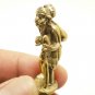 POO CHUCHOK THAI MINI AMULET FIGURINE REAL BLESS LUCKY MONEY RICH MERCHANT CHARM