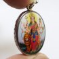 MAA DURGA KALI KALIKA UMA DEVI GODDESS SHAKTI HINDU BLESS OM LOCKET LION PENDANT
