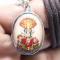 LORD VISHNU THE PRESERVER GOD DEITY HINDU MIRACLE 1980s PENDANT NECKLACE LOCKET
