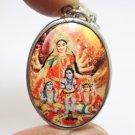 SUPREME GODDESS DURGA BIG PENDANT MOTHER OF TRIDEV SHIVA VISHNU BRAHMA OM LOCKET