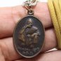 LP KOON COIN BLESSED IN 1993 THAI REAL BUDDHA AMULET MONEY MULTIPLY 2536 PENDANT