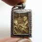 SMALL PHRA SOMDEJ RAKANG BLESS 1962 BACK AJAN TOH TEACH KING RAMA5 THAI AMULET 8