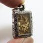 SMALL PHRA SOMDEJ RAKANG BLESS 1962 BACK AJAN TOH TEACH KING RAMA5 THAI AMULET 8